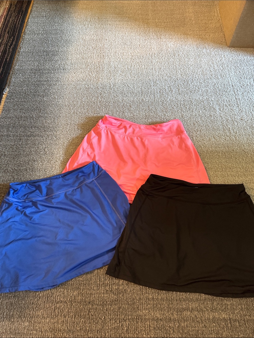 Baleaf 3-Pack Mini Skirts in Pink, Blue, Black